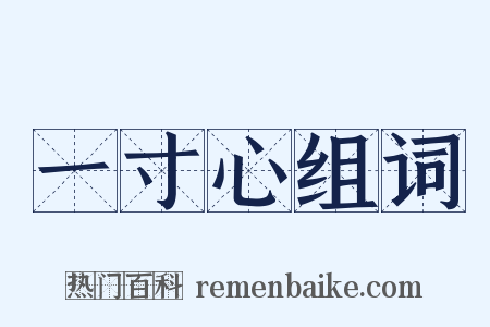 一寸心组词是什么意思的图片